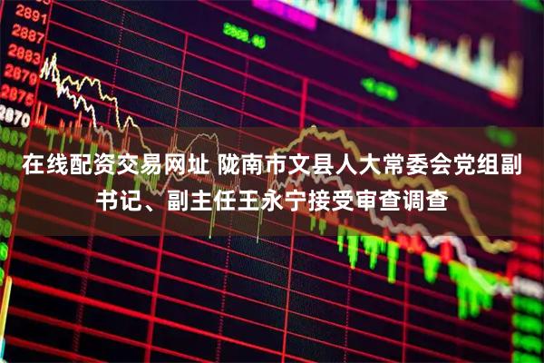 在线配资交易网址 陇南市文县人大常委会党组副书记、副主任王永宁接受审查调查